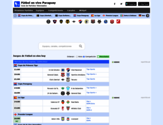 futbolenvivoparaguay.com screenshot