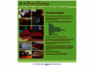 futonfactory.com.au screenshot
