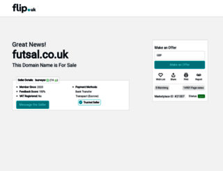 futsal.co.uk screenshot