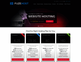 fuzehost.net screenshot