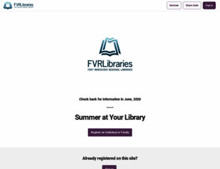 fvrl.beanstack.org screenshot