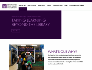 fwlibraryfoundation.org screenshot