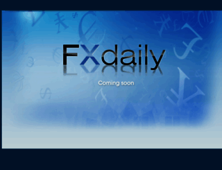 fxdaily.com screenshot