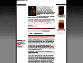 fyodordostoevsky.com screenshot