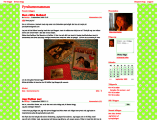 fyrabarnsmamman.bloggagratis.se screenshot
