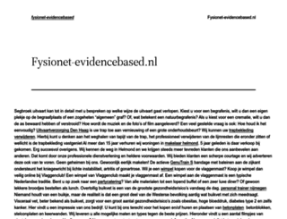 fysionet-evidencebased.nl screenshot