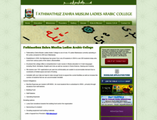 fzmuslimladiescollege.com screenshot