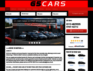 g5cars.co.uk screenshot