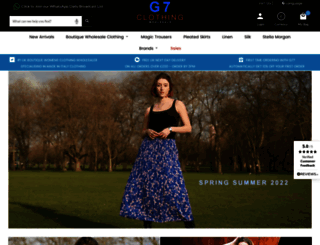 g7clothing.com screenshot