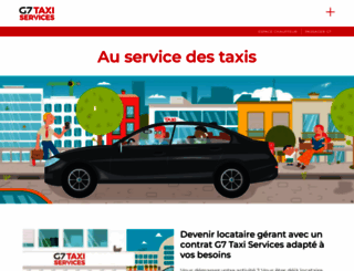 g7taxis.fr screenshot