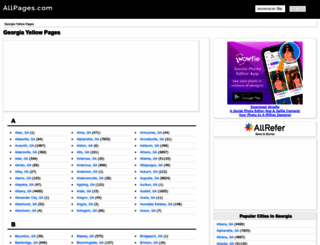 ga.allpages.com screenshot