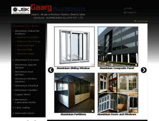 gaargaluminium.com screenshot