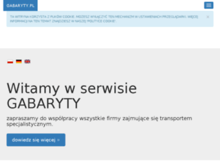 gabaryty.pl screenshot