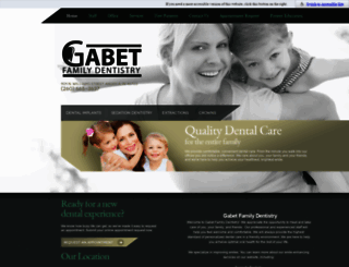 gabetfamilydentistry.com screenshot