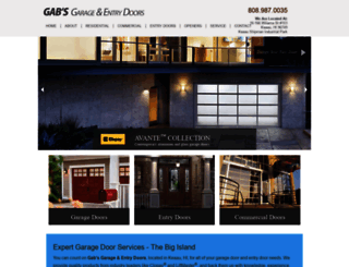 gabsgarageandentrydoors.com screenshot
