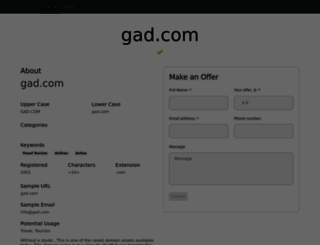 gad.com screenshot