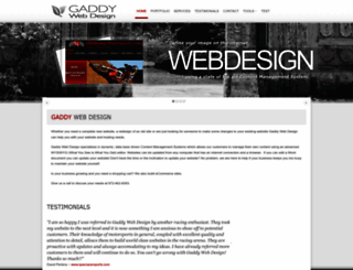 gaddywebdesign.com screenshot