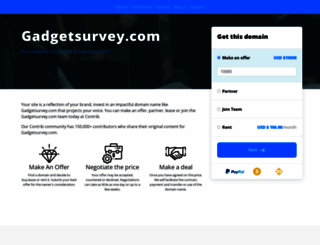 gadgetsurvey.com screenshot