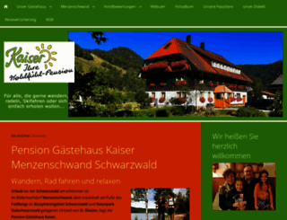 gaestehaus-kaiser.de screenshot