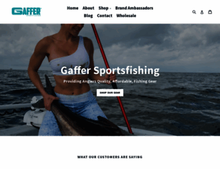 gaffersportfishing.com screenshot