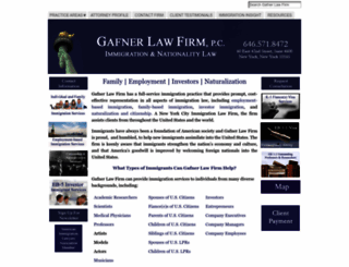 gafnervisalaw.com screenshot