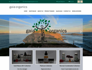 gaiaorganics.co.za screenshot