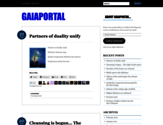 gaiaportal.wordpress.com screenshot