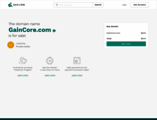 gaincore.com screenshot