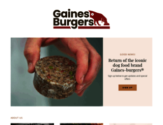 gainesburgers.com screenshot