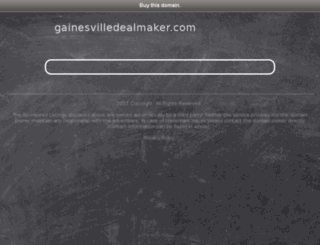 gainesvilledealmaker.com screenshot