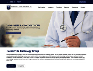 gainesvilleradiologygroup.com screenshot