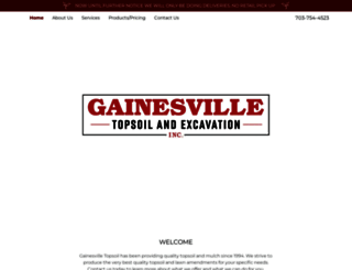 gainesvilletopsoil.com screenshot
