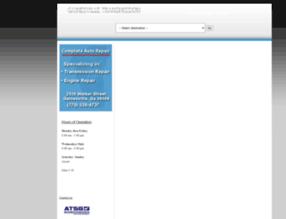 gainesvilletransmissionrepair.com screenshot