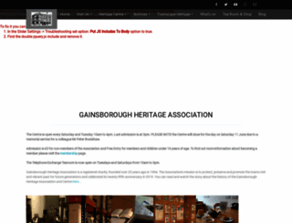 gainsboroughheritage.com screenshot