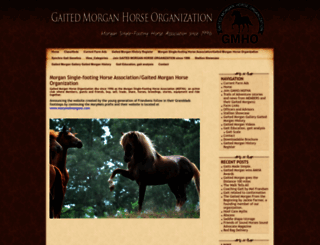 gaitedmorgans.org screenshot