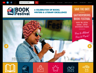 gaithersburgbookfestival.org screenshot