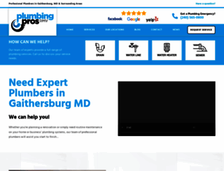 gaithersburgplumbingpros.com screenshot