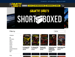 galacticgregs.com screenshot