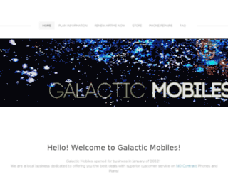 galacticmobiles.com screenshot