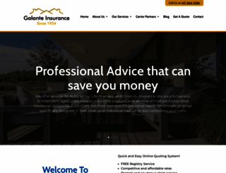 galanteinsurance.com screenshot