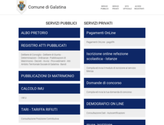 galatina-servizi.soluzionipa.it screenshot
