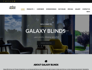 galaxyblinds.co.za screenshot