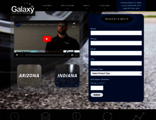 galaxyconcretecoatings.com screenshot