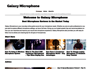 galaxymicrophone.com screenshot