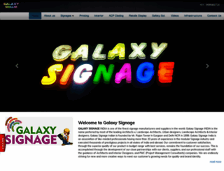 galaxysignage.com screenshot