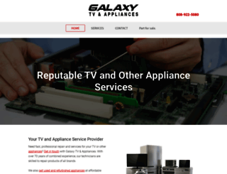 galaxytvappliances.com screenshot