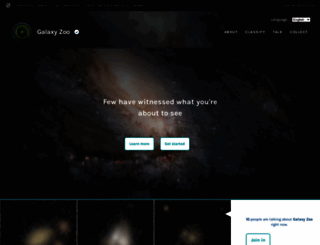 galaxyzoo.org screenshot