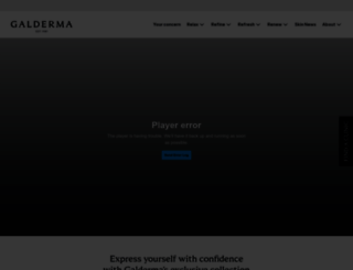 galdermaaesthetics.com screenshot