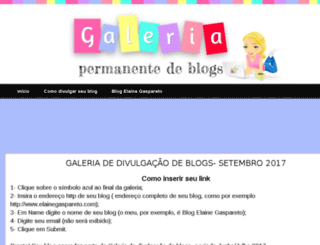 galeria.elainegaspareto.com screenshot