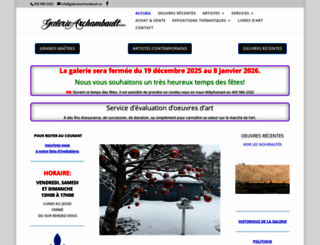 galerie-archambault.qc.ca screenshot